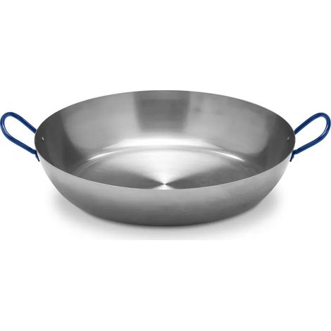 Poêle Lyonnaise polie avec anses Acier poli 40cm
