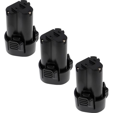 EXTENSILO 3x Akku kompatibel mit Makita SH01Z, SH01W, Softshell Heizjacke 10.8V, STEXMR051 Werkzeug (2500 mAh, Li-Ion, 10,8 V)