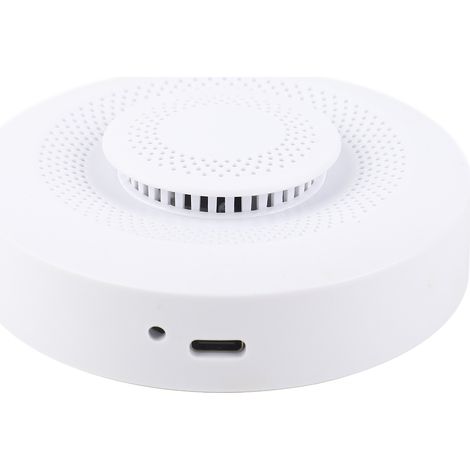 Détecteur connecté de qualité de l'air intérieur, analyseur CO2, COV, température et humidité, avec alarme, enregistreur de données et application (1/5)