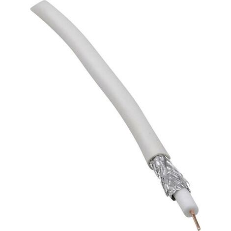 BKL Electronic 0806001/50 Koaxialkabel Außen-Durchmesser: 6.60 mm 75 Ω 90 dB Weiß 50 m (1/4)