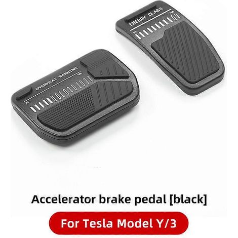 Accessoires pour Tesla Model 3 et Model Y (2021-2023) : pédales de frein et d'accélérateur antidérapantes en alliage d'aluminium. (1/5)