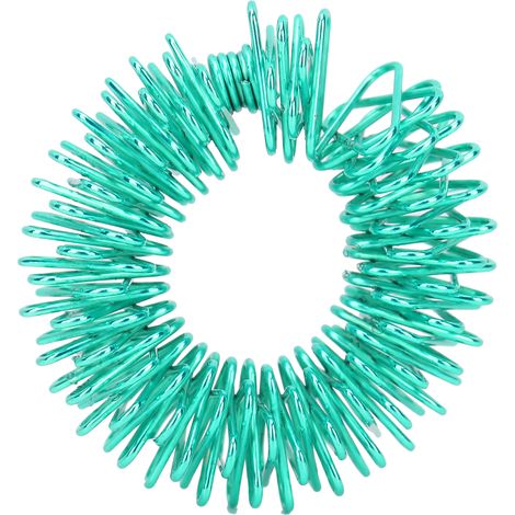 Anneaux sensoriels à pointes pour le soulagement du stress, massage des doigts et thérapie anti-douleur pour enfants et adultes - Vert (1/5)