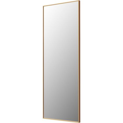 Goplus – Miroir sur pied 150 x 56 cm – Verre antidéflagrant – Cadre en aluminium – Miroir rectangulaire pour chambre et salon – Installation facile (1/5)