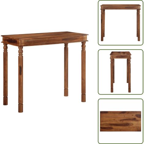 vidaXL Bartisch 120x60x107 cm Massivholz Akazie (1/5)