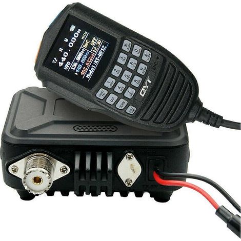 -12 Émetteur-récepteur radio FM mobile 25W 200 canaux VHF UHF double bande-- (1/5)