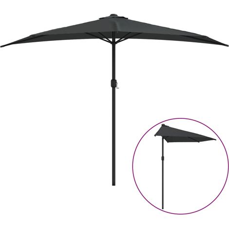 Maison Exclusive - Balkon-Sonnenschirm mit Alu-Mast Anthrazit 300