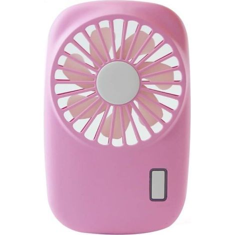Mini ventilateur portatif, puissant petit ventilateur portable personnel 2 vitesses réglable ventilateur rechargeable USB pour enfants filles femme homme bureau à domicile voyage en plein air (rose) (1/4)
