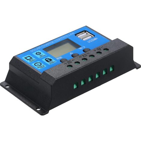 10A 12V / 24V Solar-Laderegler mit PWM-Steuerung und USB 5V 2,5A