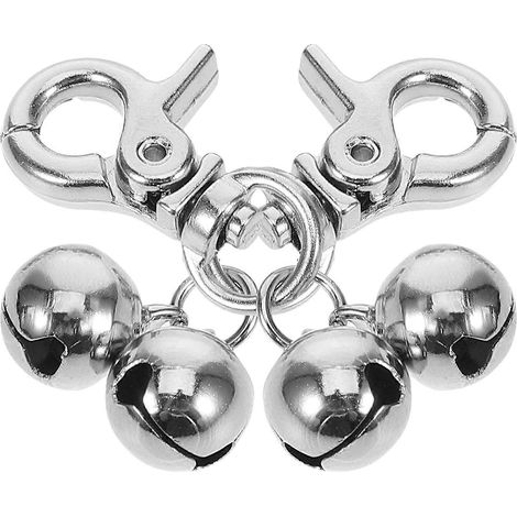 Clochette pour collier pour animaux de compagnie, en acier inoxydable, compatible avec chiens et chats (lot de 2). Accessoires inclus. (1/5)