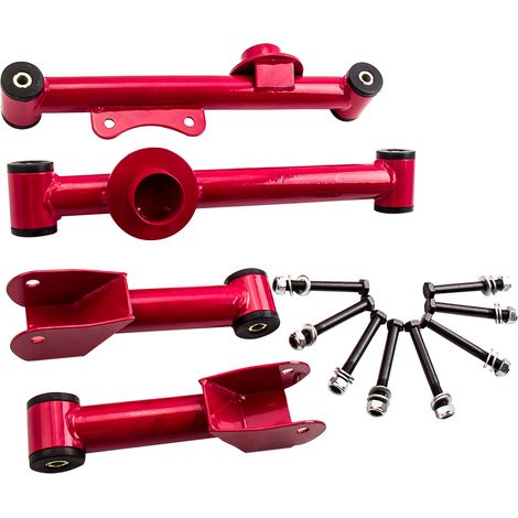 Upper Lower Rear Tubular Control Arms For Ford Mustang W/ Bushing Bolt Nuts new (1/5)