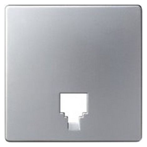 Simon 82062-33 - Cover for jack type telephone socket Matt aluminum