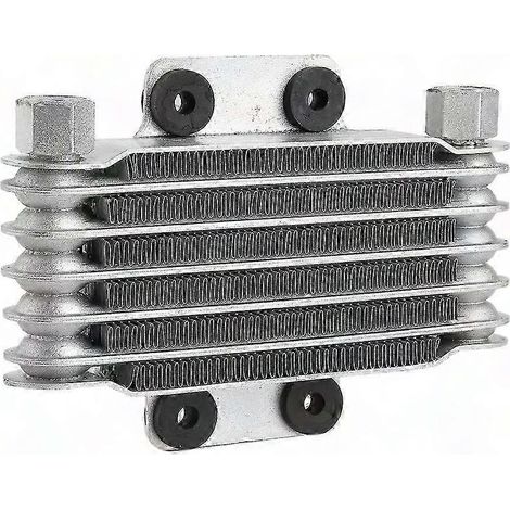 Refroidisseur d'huile moteur universel 6 rangs pour moto 125-250CC - Radiateur de refroidissement de remplacement haute performance (1/5)