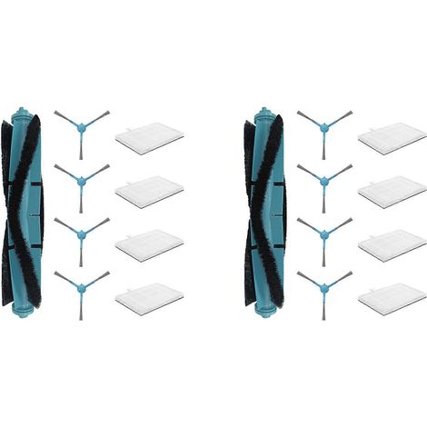 Lot de 2 filtres de rechange pour aspirateur Cecotec Conga 9590 / 9990 / 10090 AI Spin Revolution Ultra Power Home : brosse principale, sac à poussière et filtre latéral. (1/5)