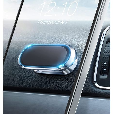 Support Magnétique Pour Téléphone Voiture - Rotation 360° - Compatible iPhone 14/13/12 Pro XR XS Samsung Galaxy S22 S21 Note - 8 Aimants - Noir - 1 Pièce (1/5)