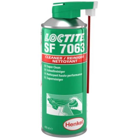 Loctite SF 7063 400ml detergente e sgrassante universale per plastica e metalli, non lascia residui, per preparare le superfici prima dell'incollaggio, universale, rimuove la maggior parte di grassi e (1/3)