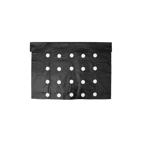Lot de 5-Film plastique perforé noir pour paillage agricole – Exportation PE – Épaisseur renforcée – 0,95 x 10 mètres – Désherbage efficace (1/5)