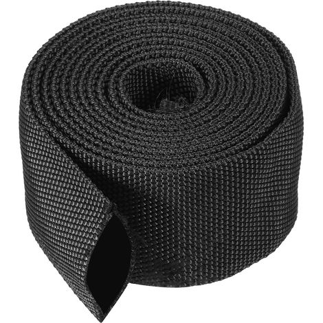 31mm ID x 2 mètres Nylon Protection Tuyau Manchon, Câble Couvercle Gaine Protection pour Soudage Tig Torche Hydraulique Tuyau, Noir (1/4)