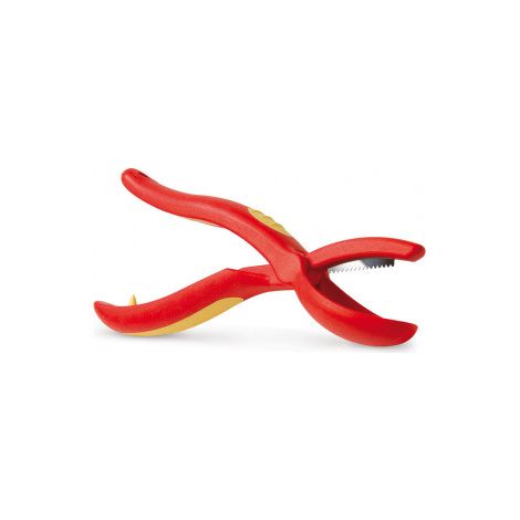 Snips Cortacastañas Pinza Manual con Hoja de Acero Dentada y Mango Antideslizante, 19,5x3 cm, Hecho en Italia