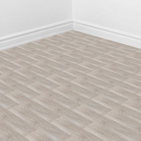 SWANEW Pavimento in PVC autoadesivo. scatola di 14 pannelli vinilici autoadesivi. rovere bianco. circa 2m² (1/5)