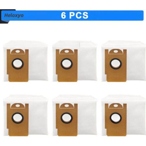 Accesorios compatibles con la aspiradora robot Lydsto R1/R1A Mijia: bolsa recolectora de polvo todo en uno para cepillos inteligentes (6 unidades) (1/3)