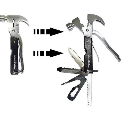 Trade Shop - TAC TOOLS UTENSILE MULTIFUNZIONALE 18 IN 1 FORMA VON INOX ACCIAIO - (1/5)
