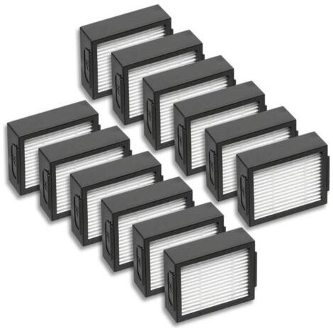 Lot de 12 pour filtres de remplacement pour iRobot Roomba i7, e5, e6, J7 et série i/e - Pièces détachées et accessoires pour aspirateur robot - (1/4)