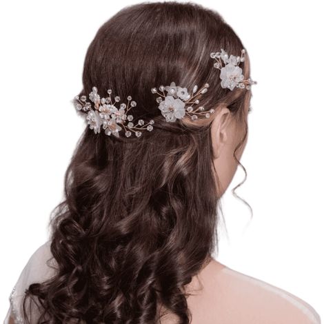 Eleganter Haarsteckkamm mit handgefertigtem Design, verziert mit (1/3)