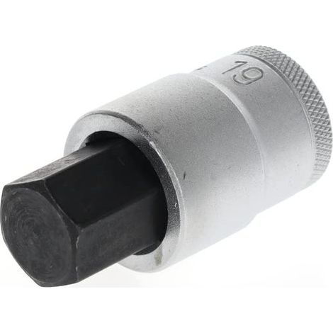 Douille tournevis pour vis à six pans creux, Taille 19 mm, 1/2" 12,5 mm, Douille tournevis, Outil, IN 19 19 (1/5)
