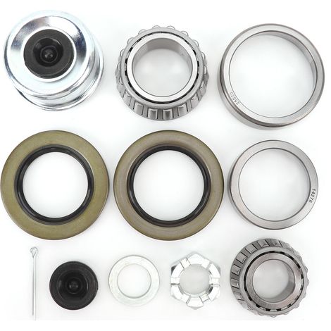 Kit de roulement d'essieux de remorque de bateau, roue de moyeu pour avec broche tandem de 1,25 à 1,75 pouces, 5 200 à 7 000 lb, D42. (1/4)