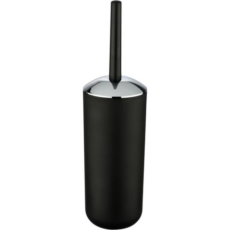 Brosse WC Brasil, brosse WC noire, Plastique PET incassable, Ø 10x37 cm, noir