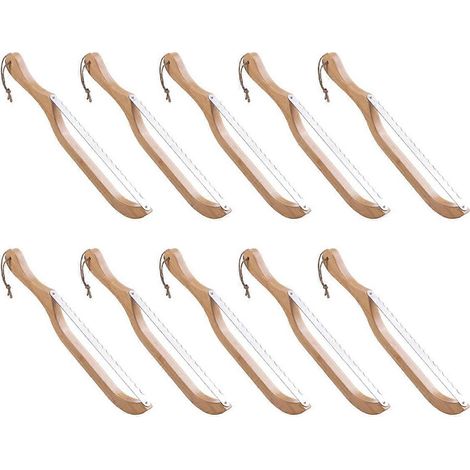 Ensemble de 10 lames en bois pour marquer le pain au levain, 40 cm (15,8 pouces), manche en bois.-AquaForge (1/5)