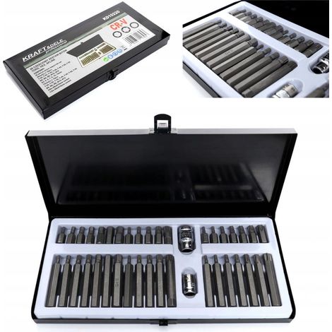Set Spezialbits HEX Torx Spline 40-teilig Kraft&Dele (1/5)