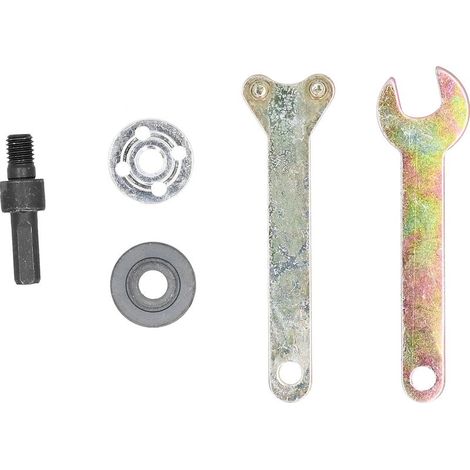 Kit de mandrin adaptateur pour scie et perceuse avec clés et accessoires, jeu de 5 pièces en fer pour coupe et ponçage polyvalent (1/5)