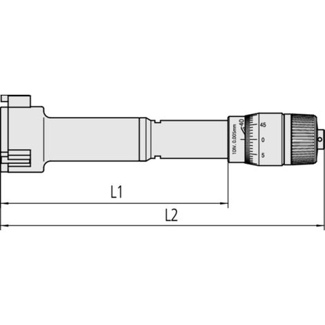Mitutoyo 3-Linien Innenmessschraube Holtest 12-16mm, 0,005mm