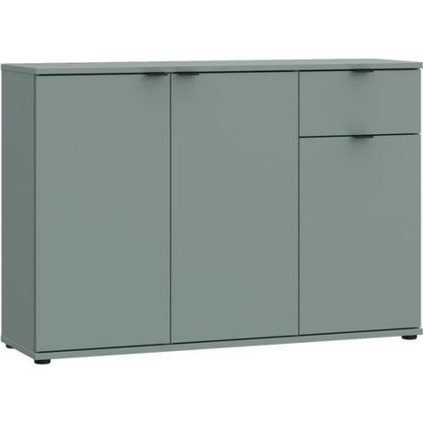 Buffet AUCUNE GANYMEDE 3 portes 1 tiroir 120 cm couleur sauge (1/5)