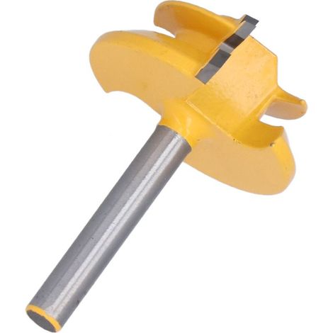 Fraise à onglet verrouillable à 45 degrés pour le travail du bois, compatible avec les outils de perçage électriques et queue de 6 mm (1/5)