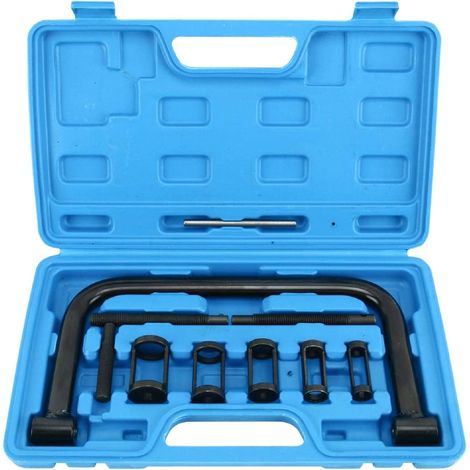 Kit de Leve Soupape Auto, 16-30mm Compresseur Ressort Soupape, 10 Pièces Compresseur de Ressort de Soupape, Lève Soupape Demonte Outil Soupape pour Auto Moto Voiture (1/5)