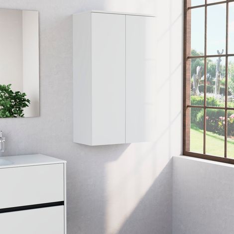 Inda - Colonna bagno con 2 ante e 3 ripiani 60x102 cm - Bianco (1/3)