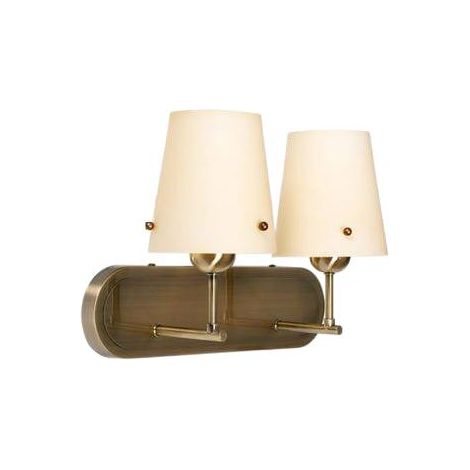 Applique Candellux Tango 2xE27 ottone/ecru vetro metallo (1/2)