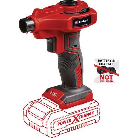 Einhell Gonfleur sans fil CE-AP 18 Li-Solo PXC (18 V, débit d’air 670 L/min, pression de service 0,05 bar) Livré sans batterie ni chargeur