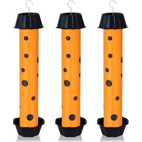 Lot de 3 grands pièges à moustiques d'intérieur et d'extérieur, avec piège à mouches des fruits collant - à suspendre (1/5)