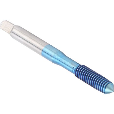 Gewindebohrer mit Nano-Blau-Beschichtung, Wolframstahl, metrisch, gerader Griff, Maschinengewindebohrer M6 (1/5)