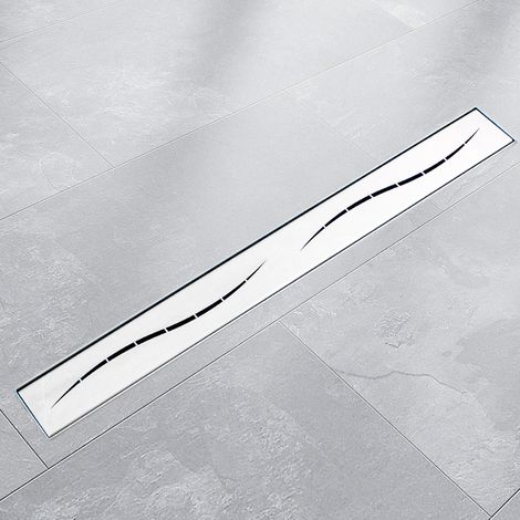 90cm Edelstahl Duschrinnen Ablaufrinnen Bodenablauf Duschrinne Duschablauf Streifen