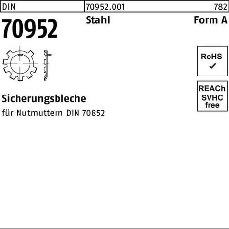 Contracierre  DIN  70952  A  75  acero  para  tuercas  ranuradas  DIN70852  10  piezas (1/2)