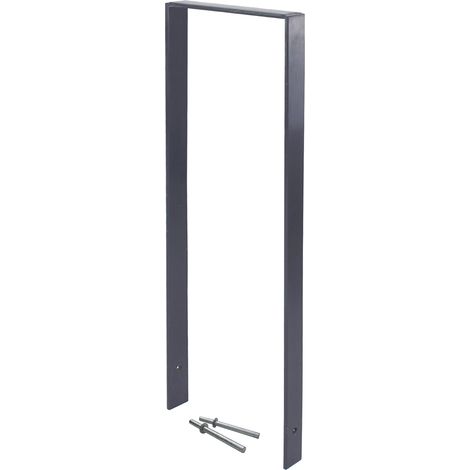 Fahrradanlehnbügel 119 x 93 cm Flachstahl 13 mm Anthrazit Einbetonieren Anlehnbügel Parker Typ U (1/5)