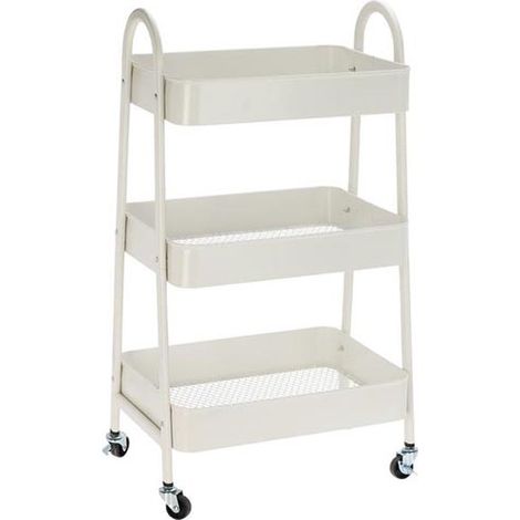 CARRITO DE ESTANTES BLANCO