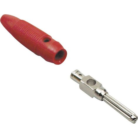 TRU COMPONENTS Spina di test Spina dritta Ø perno: 4 mm Rosso 100 pz.