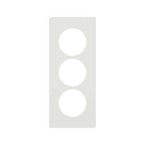 Placca interruttore Schneider Electric odace architecte 3 posti verticale (1/3)
