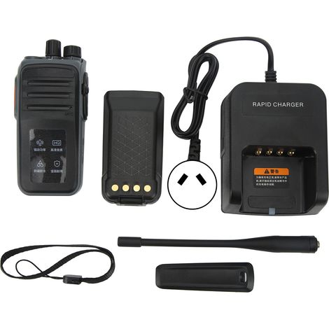 Talkie-walkie numérique IP66 étanche portatif 400-470MHz pour extérieur, prise AU, radio bidirectionnelle professionnelle. (1/5)
