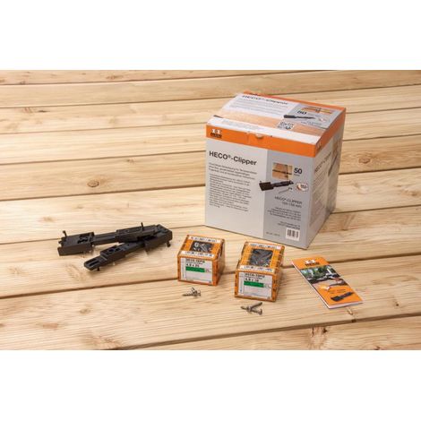 HECO Clips Set 50 piezas 150 piezas 4.0x25.100 piezas 4.0x30